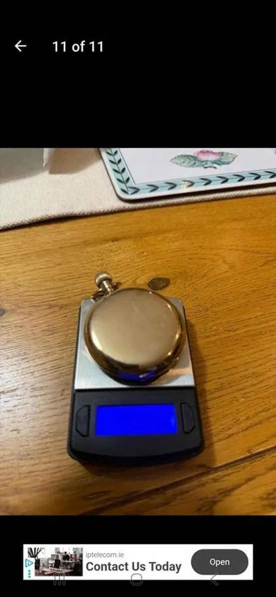 Waltham gold full hunter pocket watch - Image 3