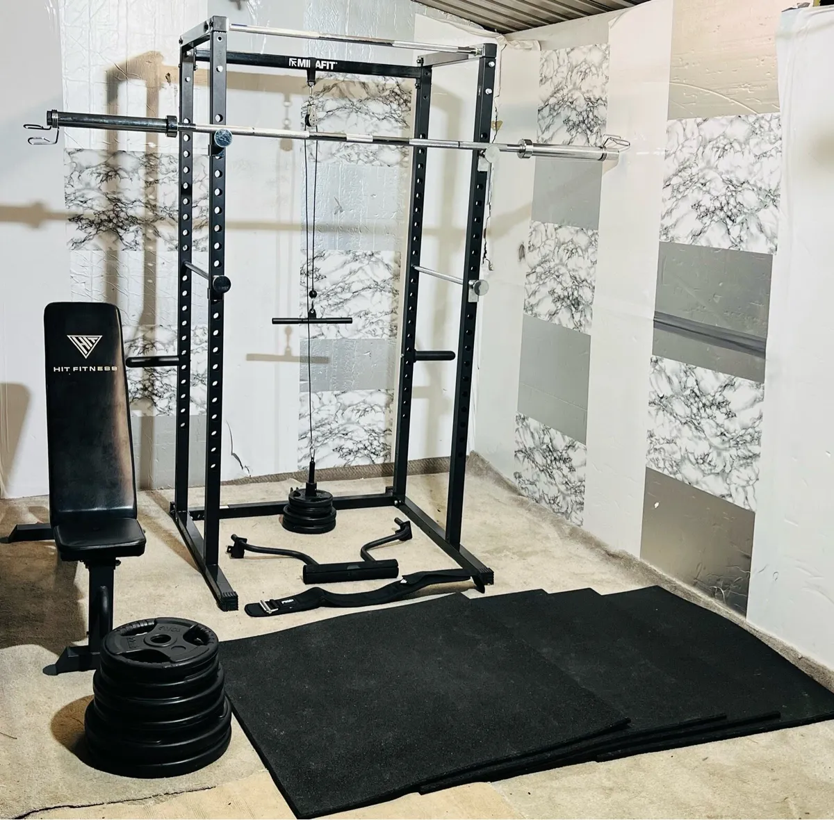 125KG OLYMPIC BARBELL SET POWER RACK BENCH ++ - Image 2