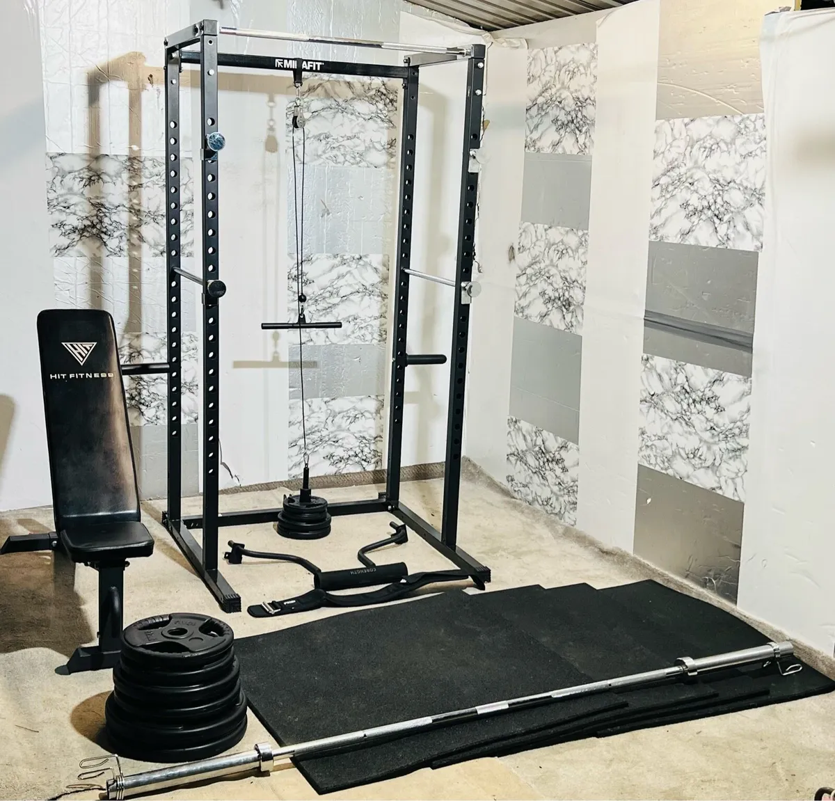 125KG OLYMPIC BARBELL SET POWER RACK BENCH ++ - Image 4