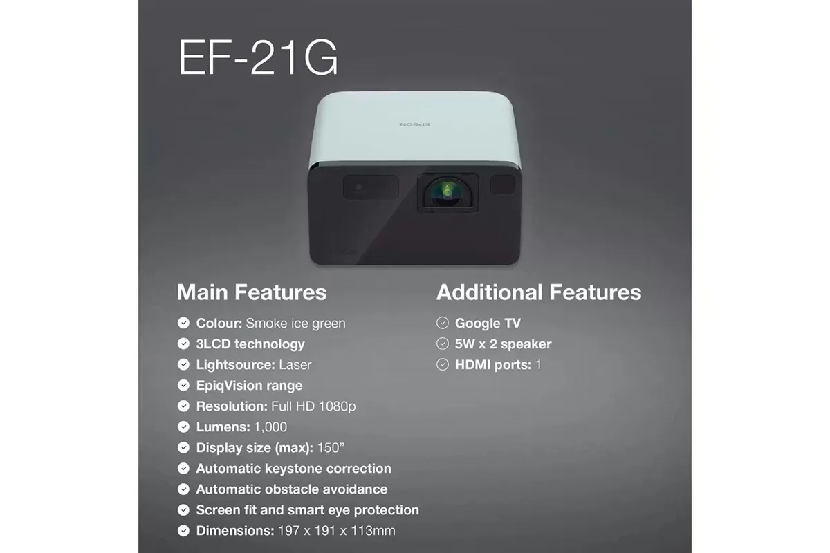 Epson EF-21 Home Projector - Image 1