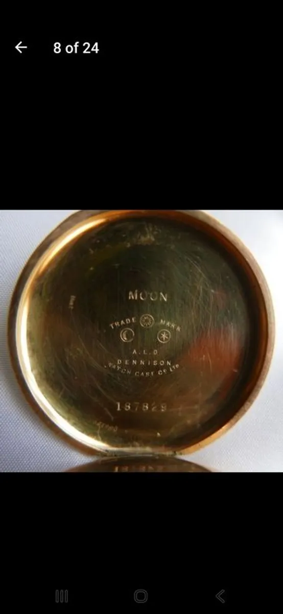 Antique waltham gold plated pendant pocket watch - Image 4