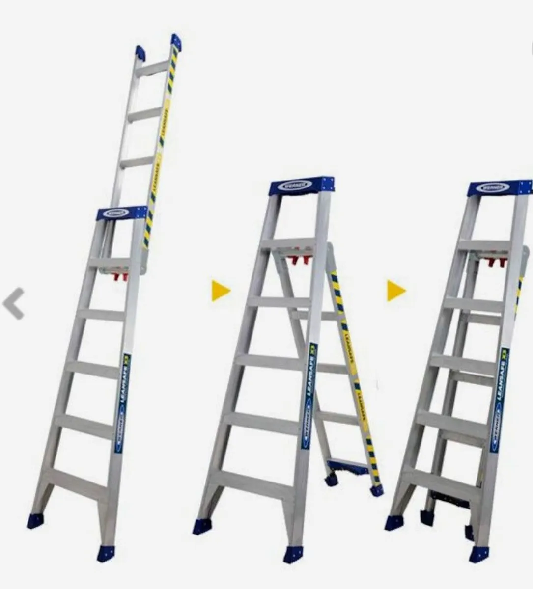 Werner lean safe 3 way ladder new - Image 1