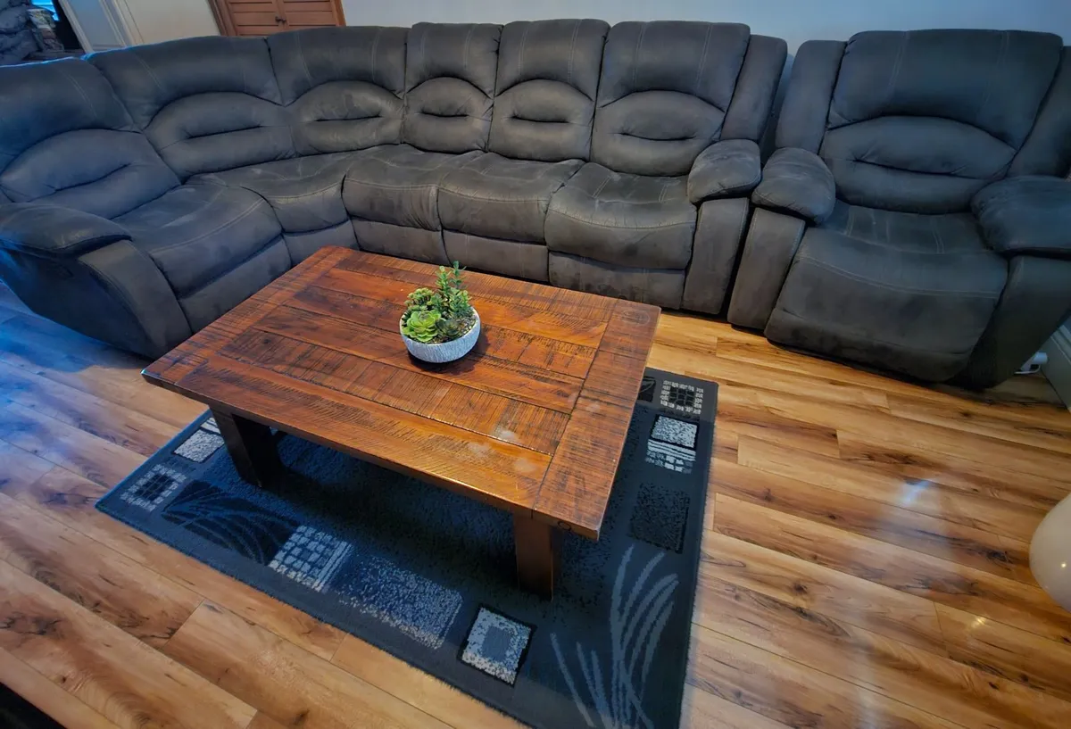 Living/sitting room corner couch & furniture - Image 1