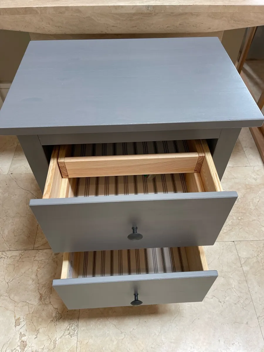 As New - Beautiful 2 Drawer Bedside Locker - Image 2