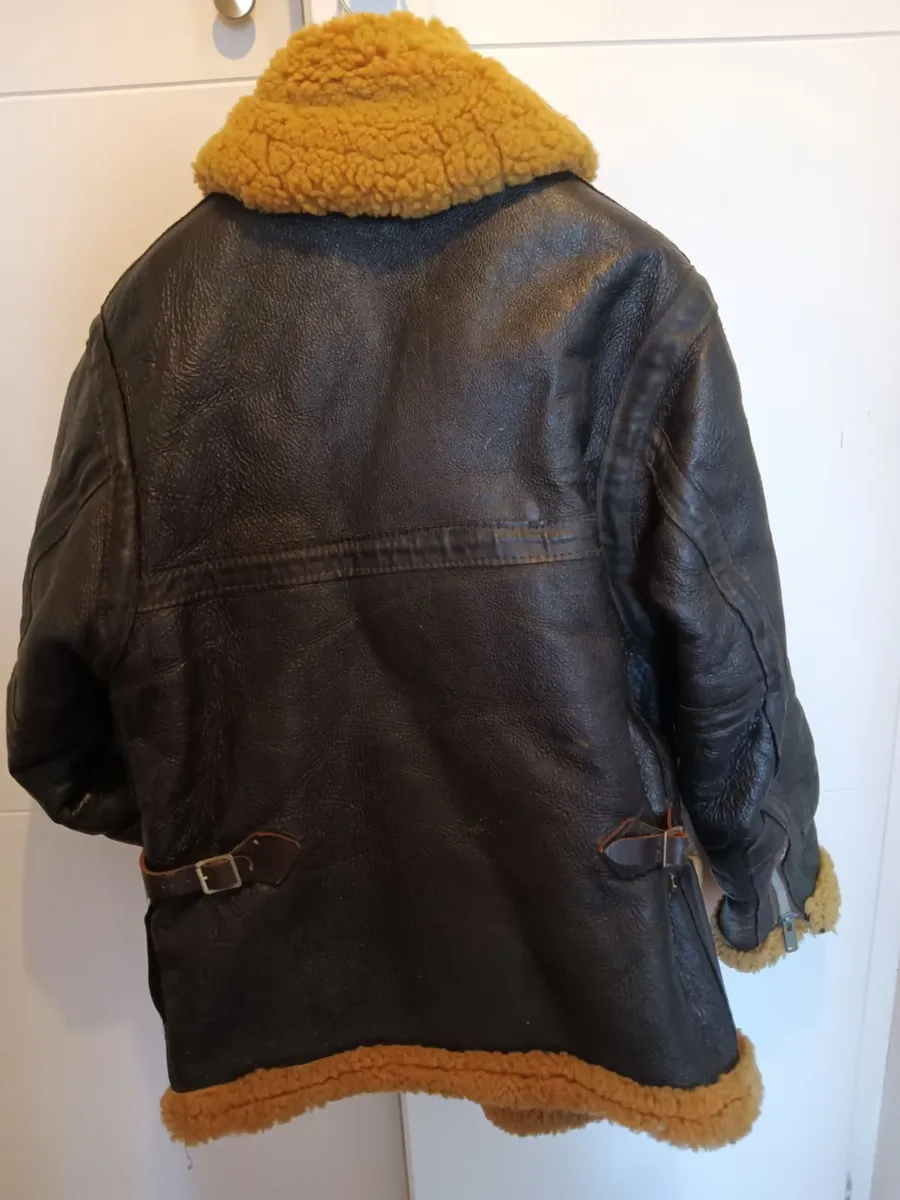 Vintage Sheepskin Leather Jacket - Image 2
