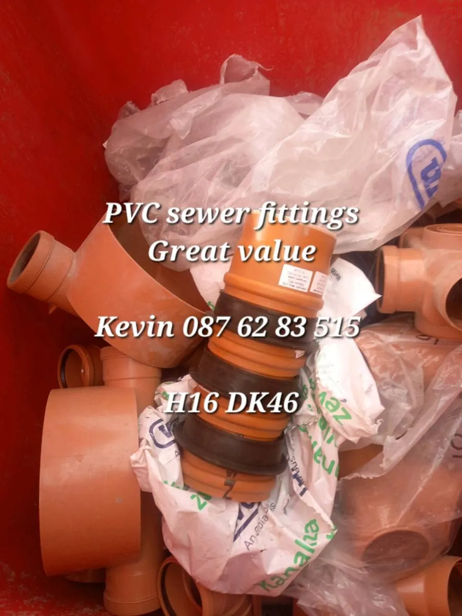 PVC sewer fittings,pipes,waving,bends - Image 1