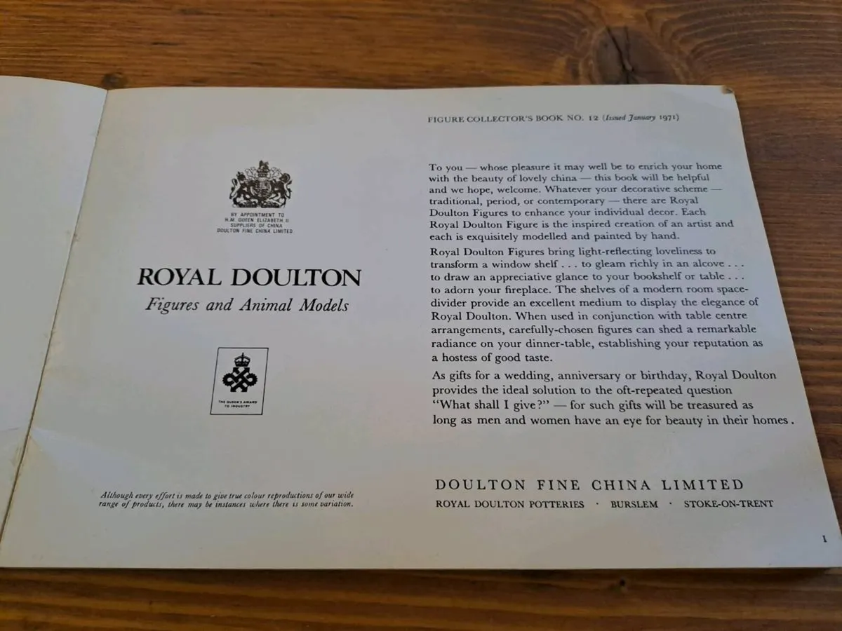 Royal Doulton Figures & Animal Models Catalogue - Image 3
