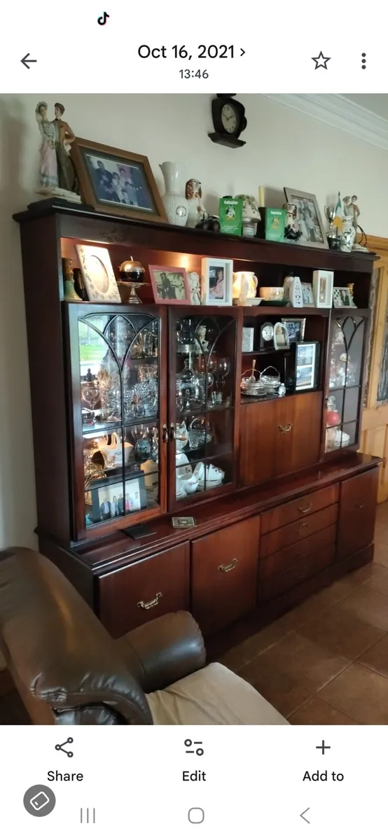 Mahogony Display Cabinet - Image 1
