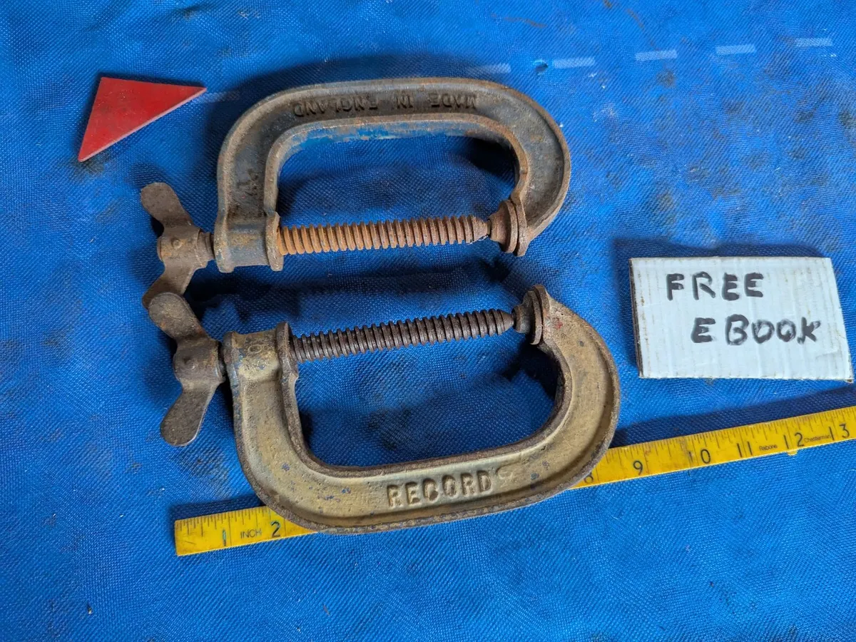 Pair of  Record 4" G Clamps - Image 1