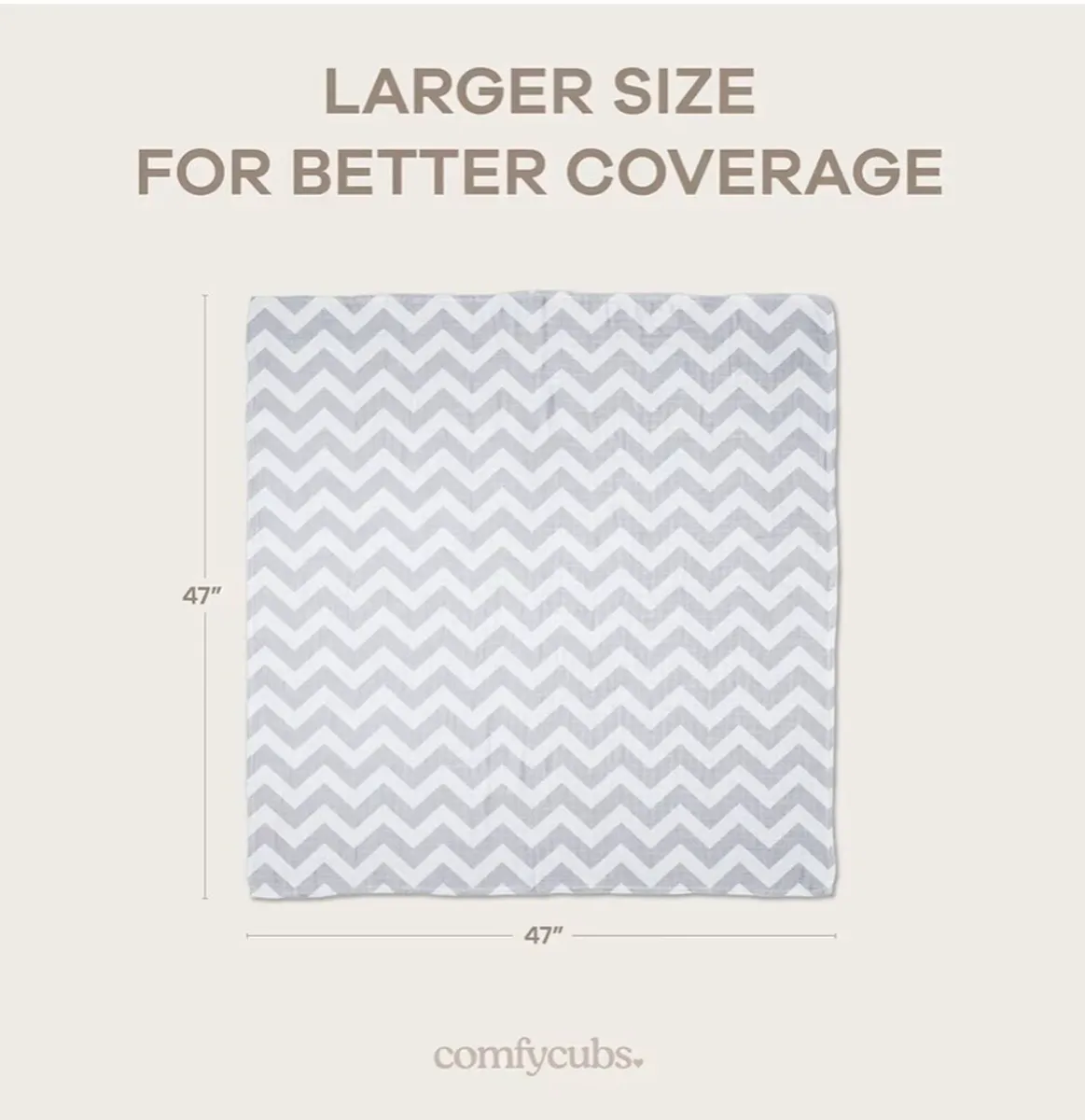 Comfy Cubs Muslin Swaddle Blankets - Image 3