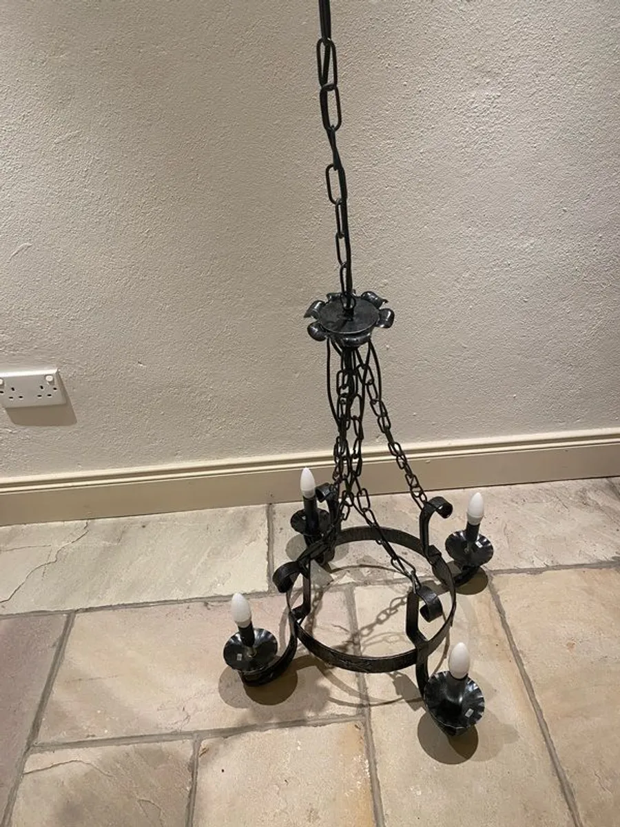 Cast iron chandelier