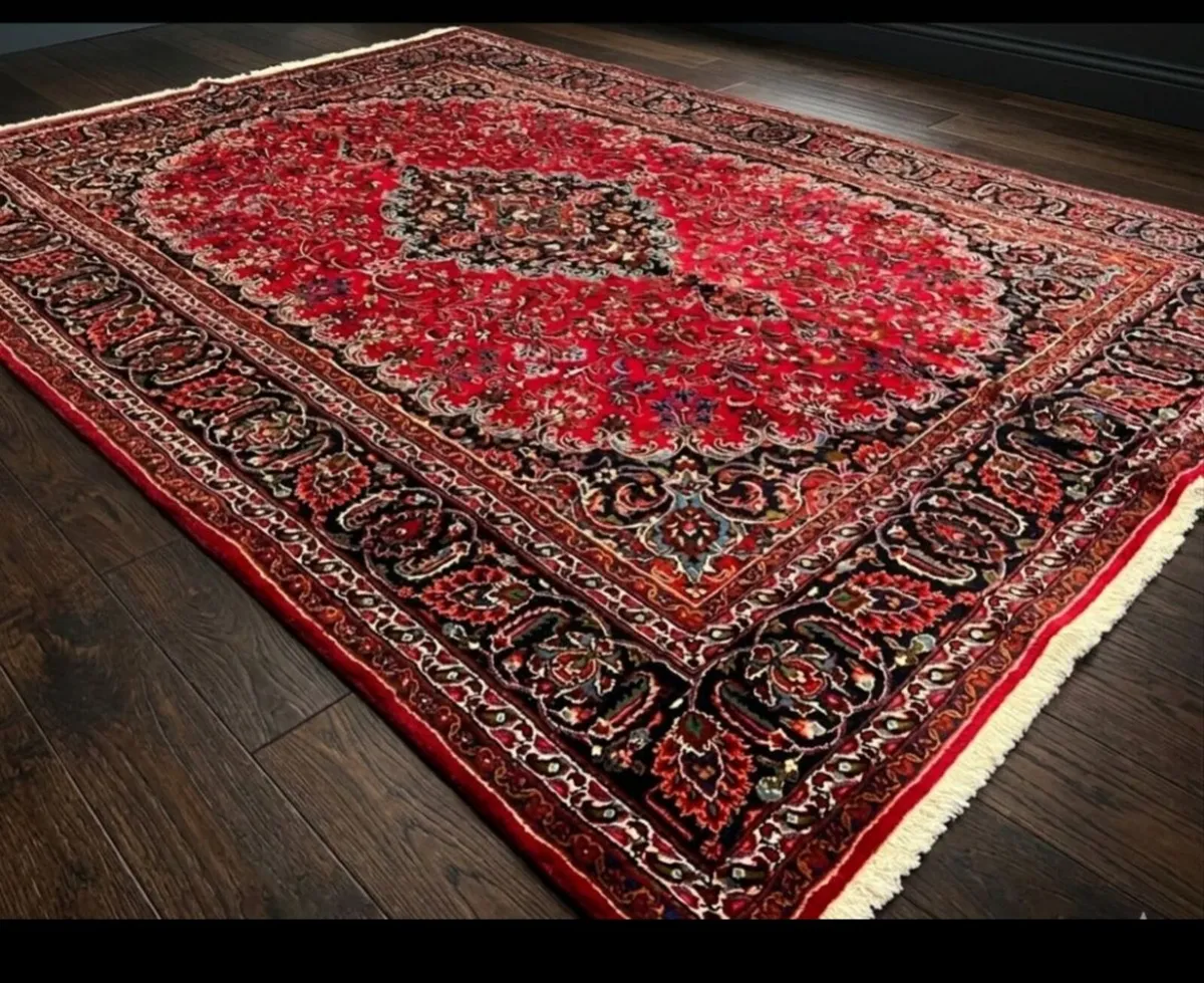 XL Stunning  12ft x 8ft Perser Mashad Rug Carpet - Image 2