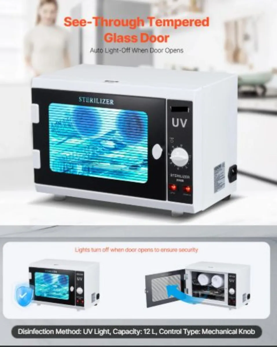 Nail Tool Cleaning Machine,12L Large Capacity,knob - Image 4