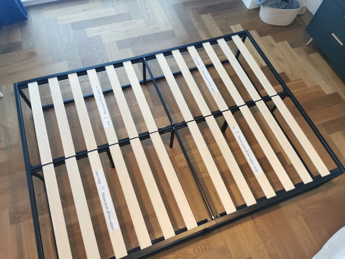 Bed Frame (Double; Metal) 136 x 190 x 36cm - Image 2
