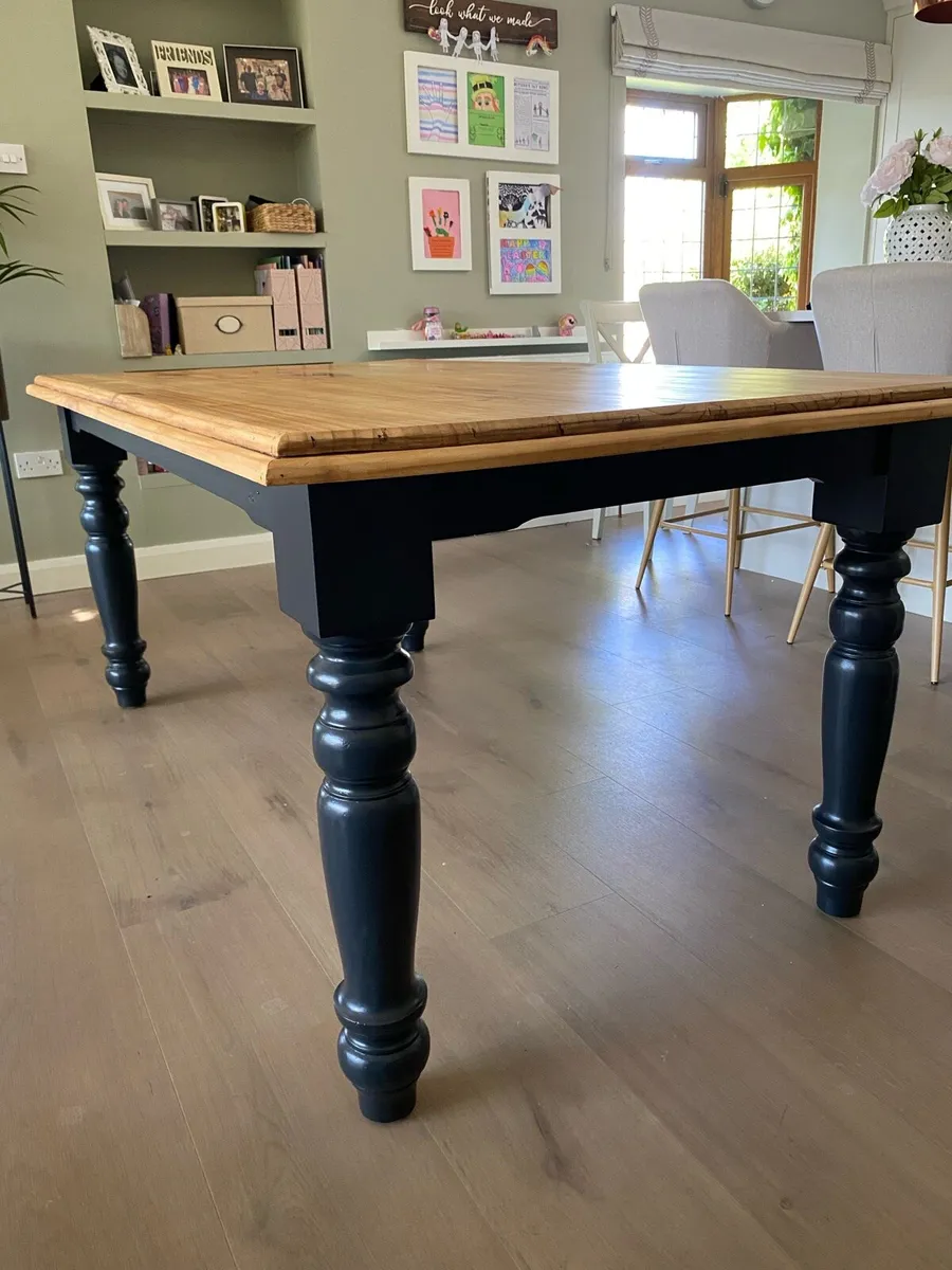 Dining Table 180cm Solid Pine fully refinished - Image 4