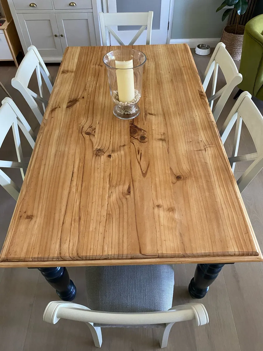Dining Table 180cm Solid Pine fully refinished - Image 1