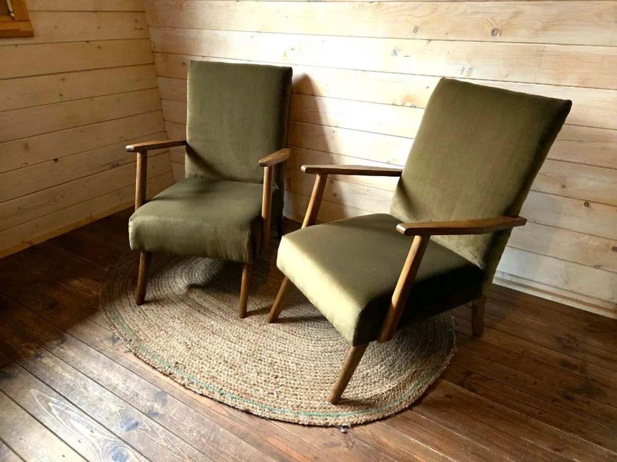 Vintage retro armchairs - Image 4