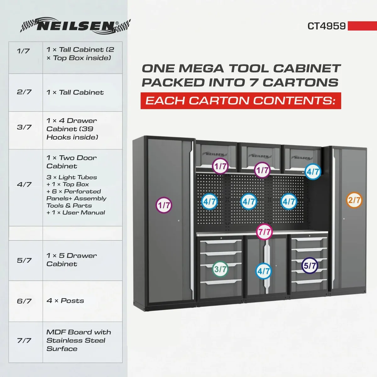 Garage Storage System - Grey - Image 3