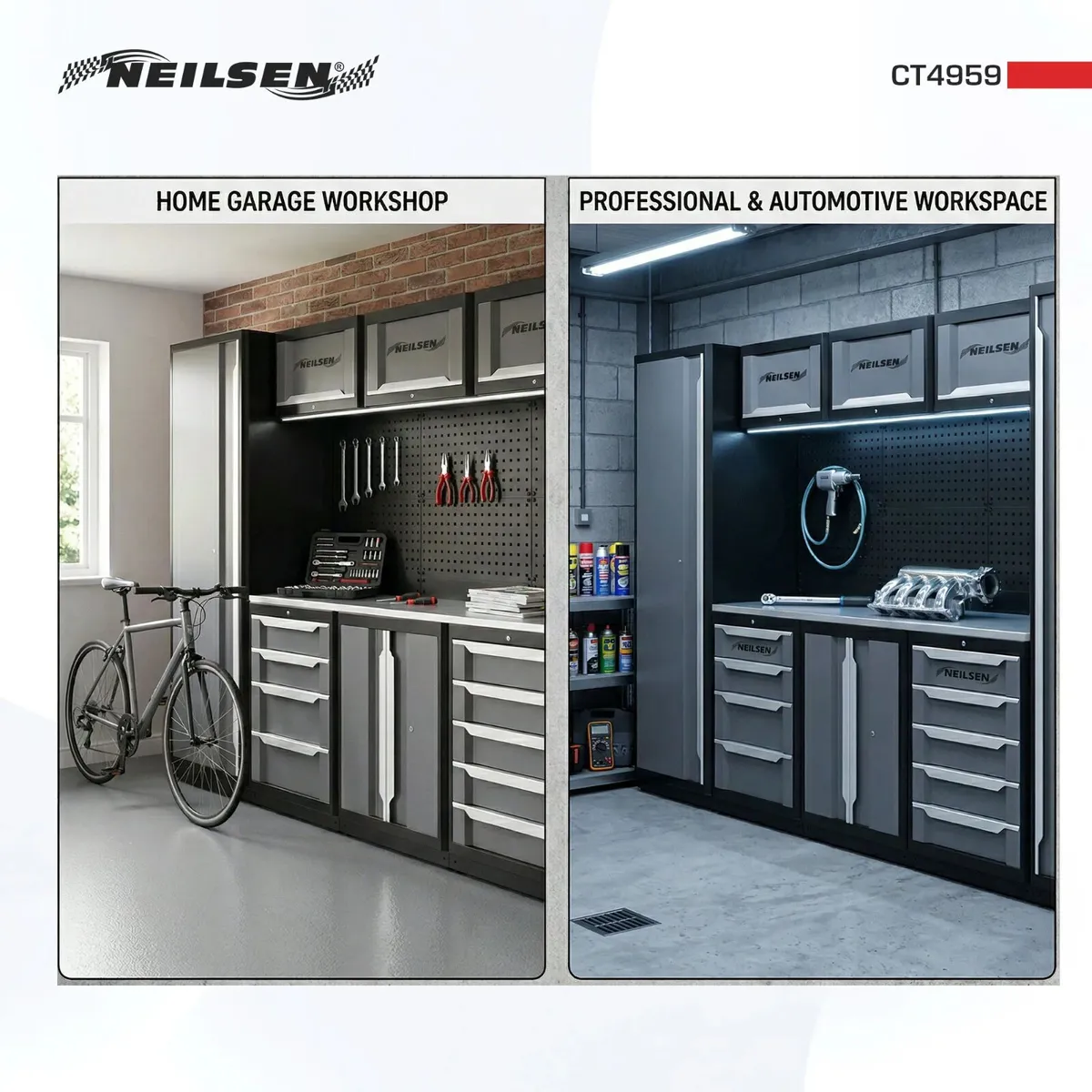 Garage Storage System - Grey - Image 4