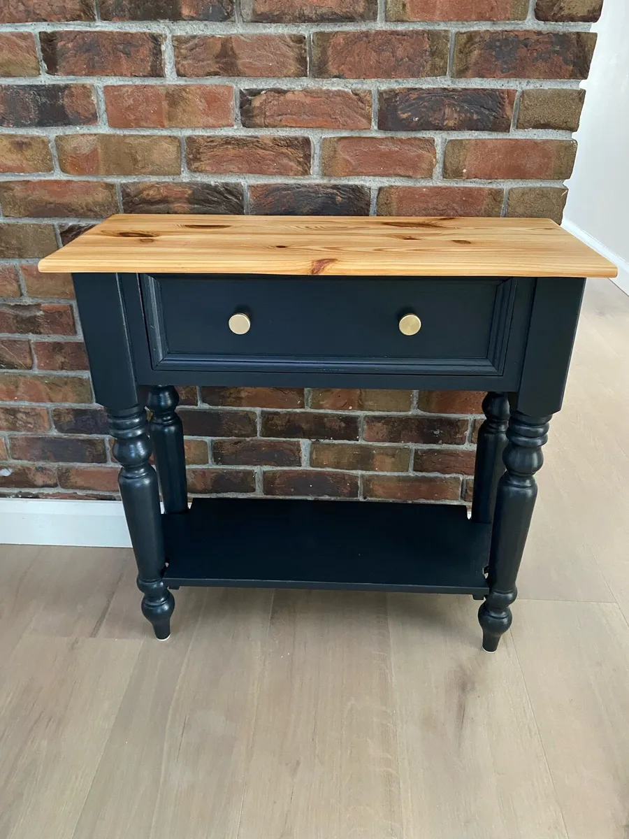 Console Table / Hall Table Solid Pine refinished - Image 1
