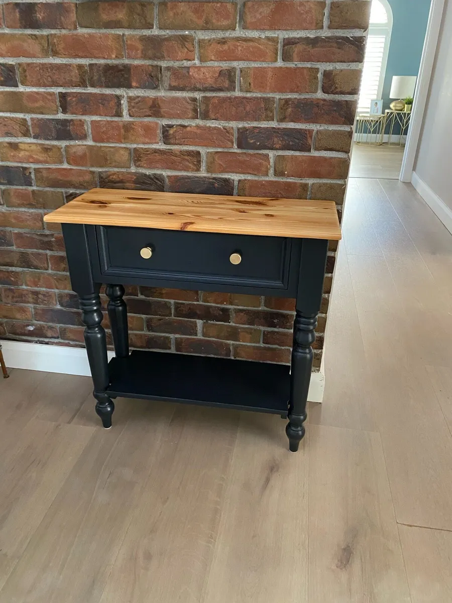 Console Table / Hall Table Solid Pine refinished - Image 3