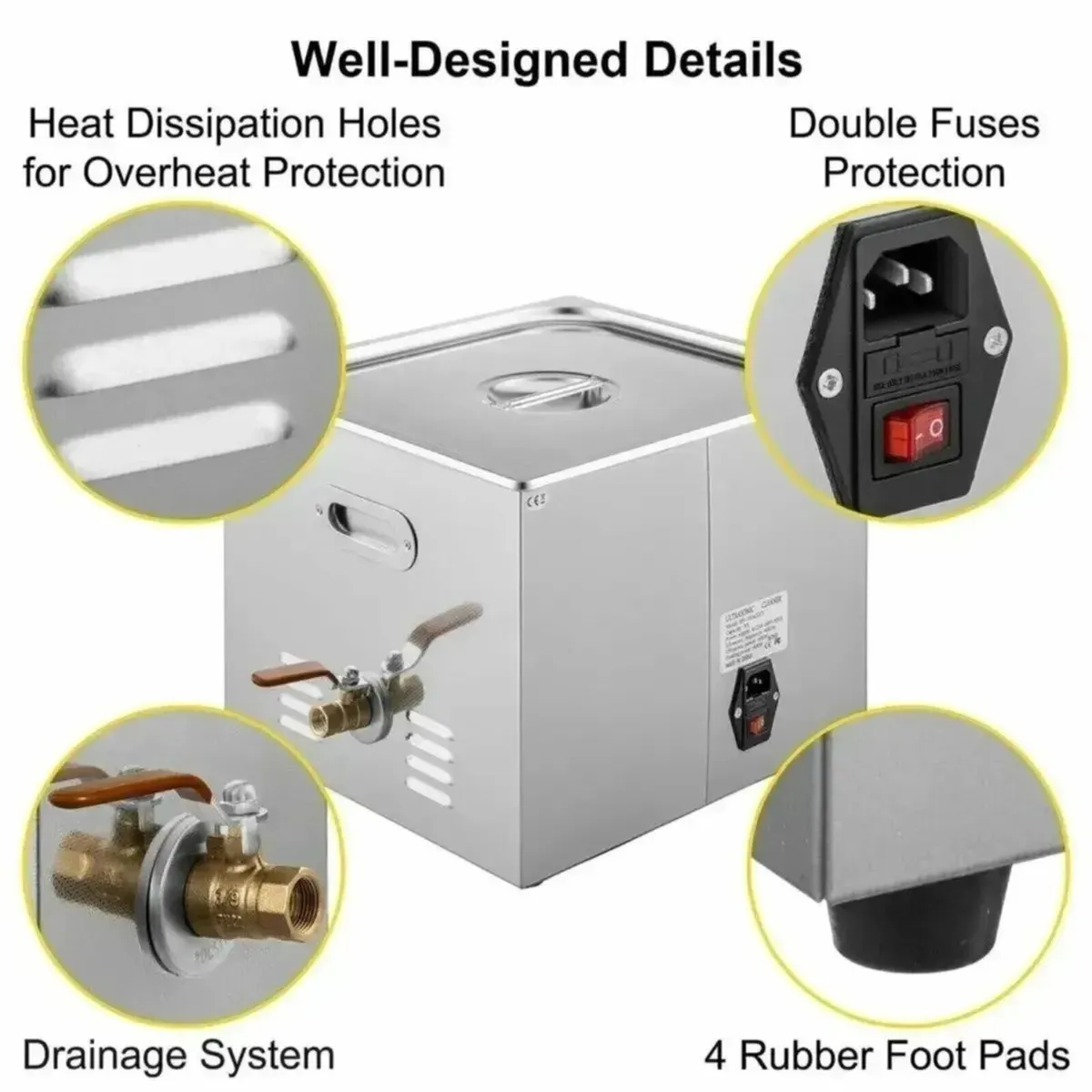 Digital Ultrasonic Cleaner 15L with Timer - Image 2