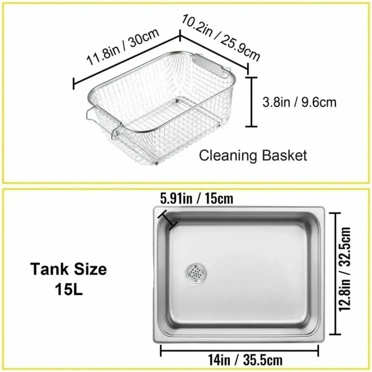 Digital Ultrasonic Cleaner 15L with Timer - Image 4