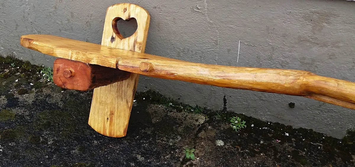 Rustic driftwood floating mantle / shelf - Image 3
