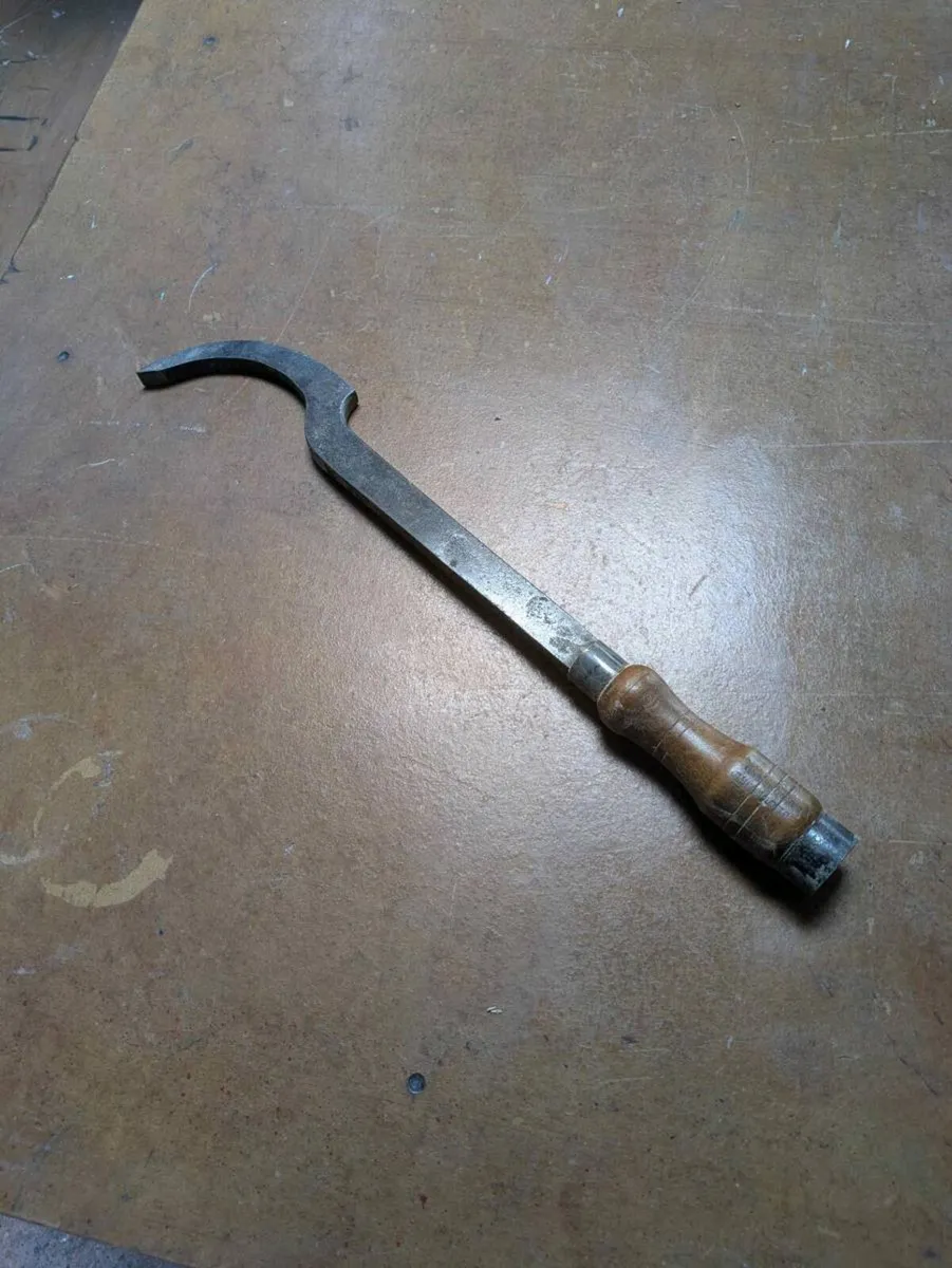 Old rare Swan neck mortice chisel - Image 1