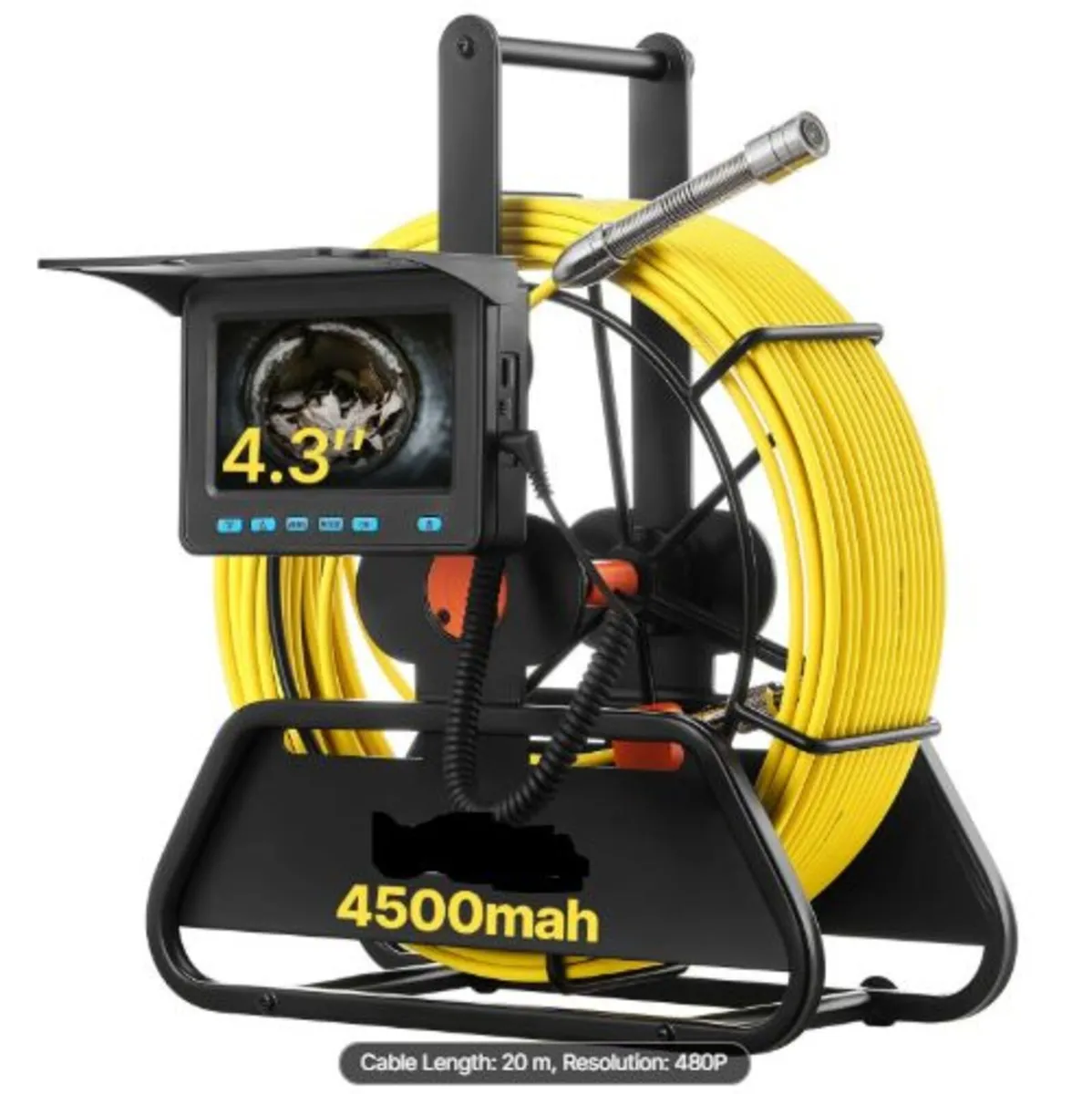 Sewer Camera, 20m Drain Inspection Camera, IP68 - Image 1