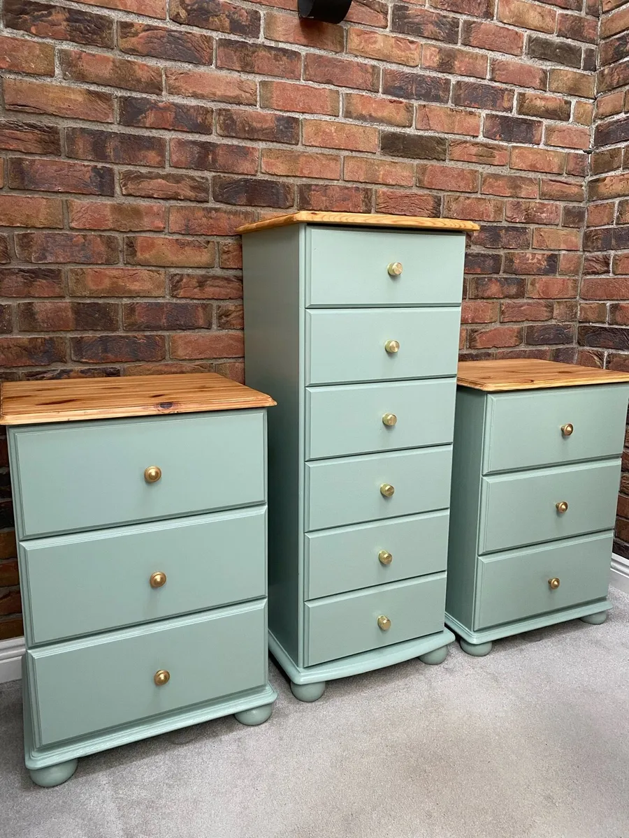 Tallboy Chest and Bedside lockers / tables - Image 1