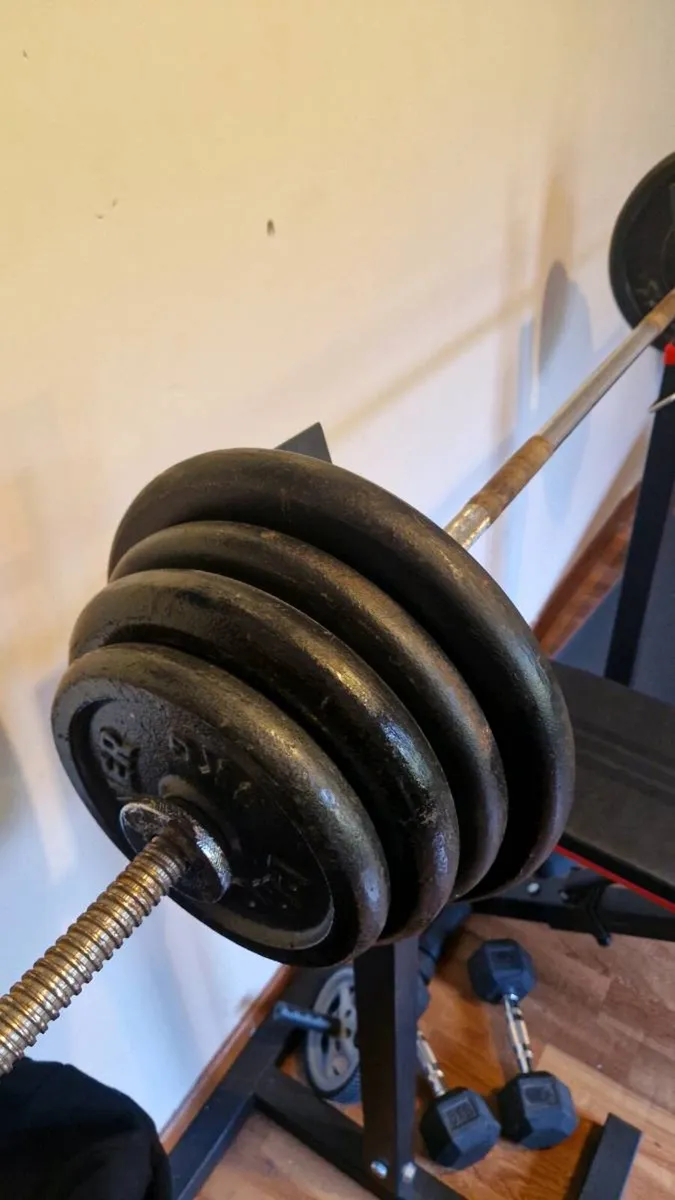Home Gym Setup – Bench, Stands, Bars & Weights - Image 3