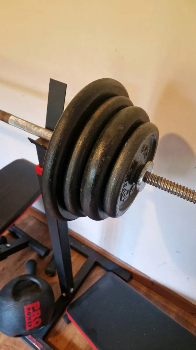 Home Gym Setup – Bench, Stands, Bars & Weights - Image 4