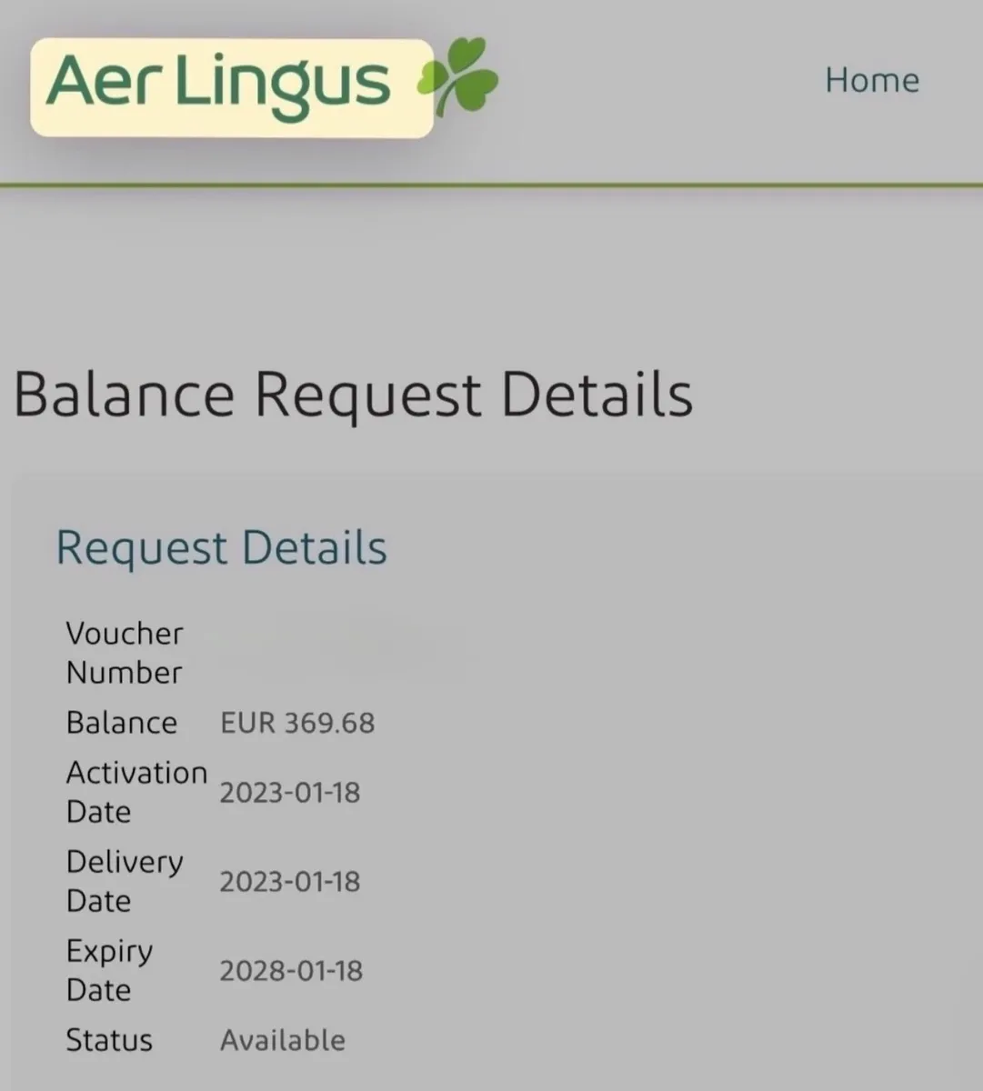 Aer Lingus Voucher - Image 1