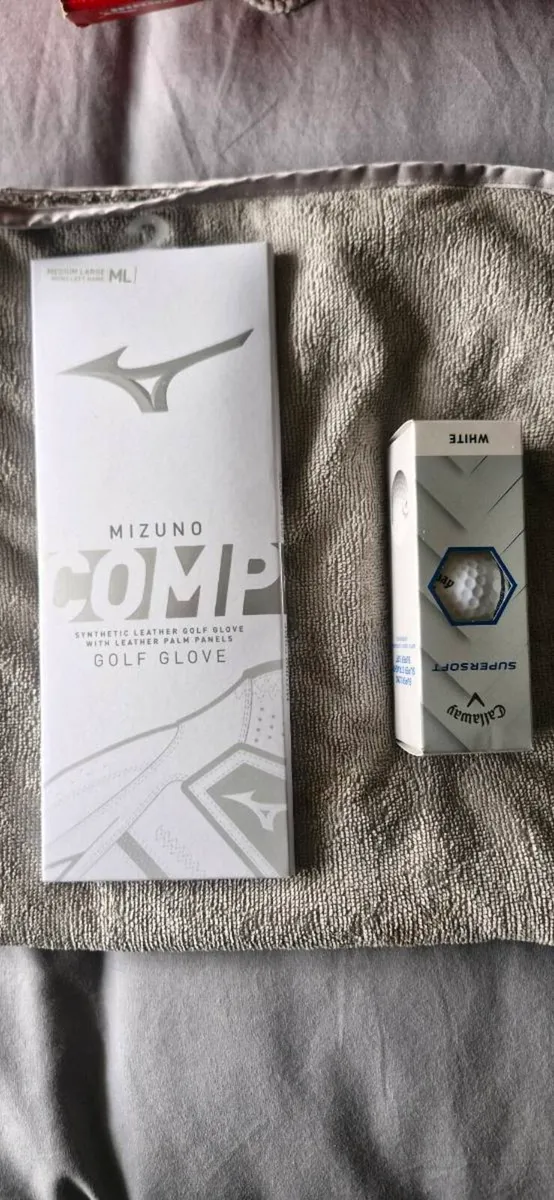 Golf balls and Glove