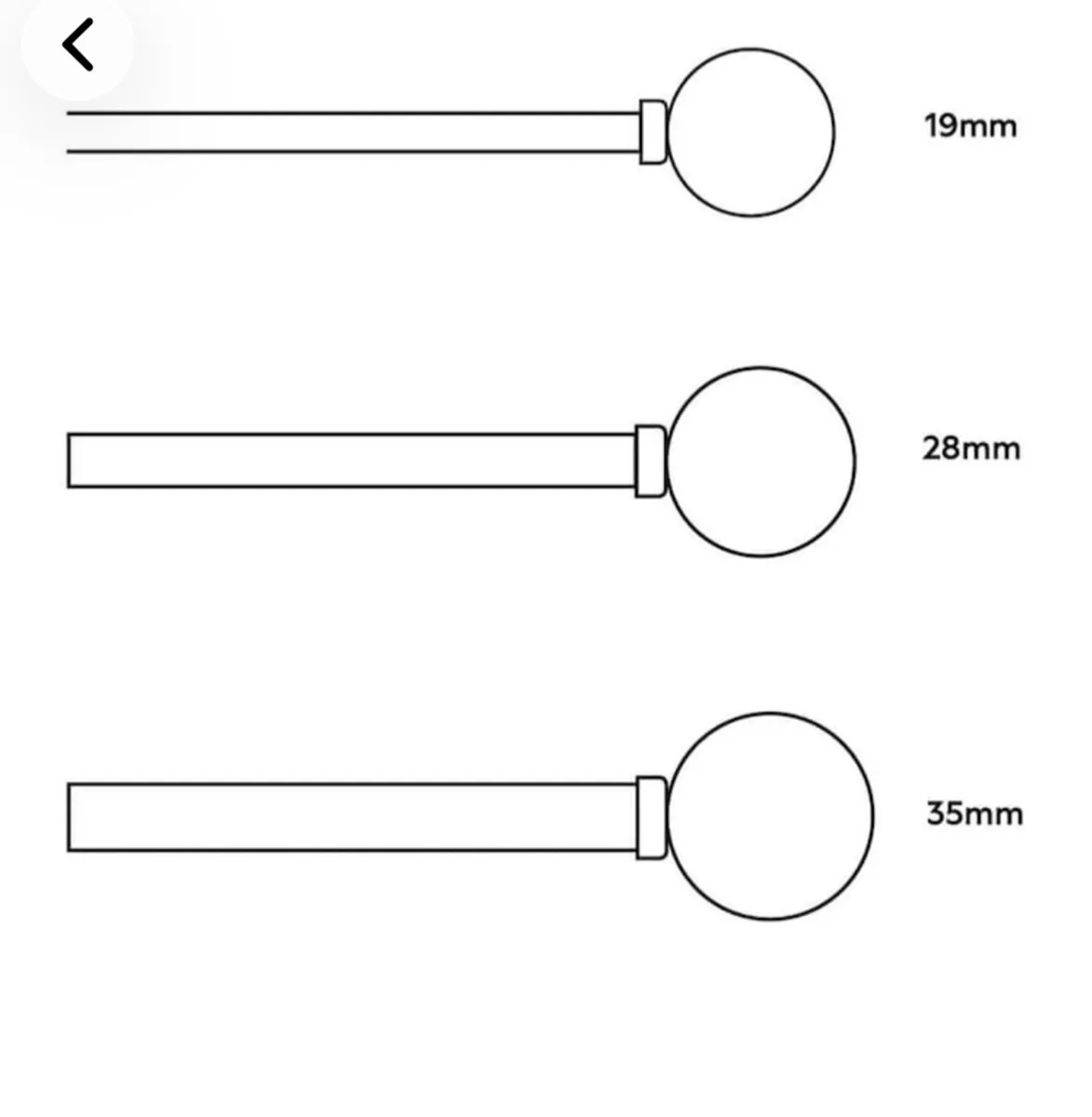 Curtain pole kit 70-120cm, antique brass - Image 2