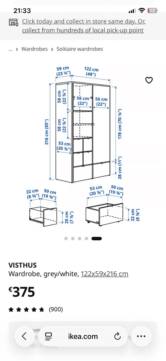 Wardrobe for sale - Image 3