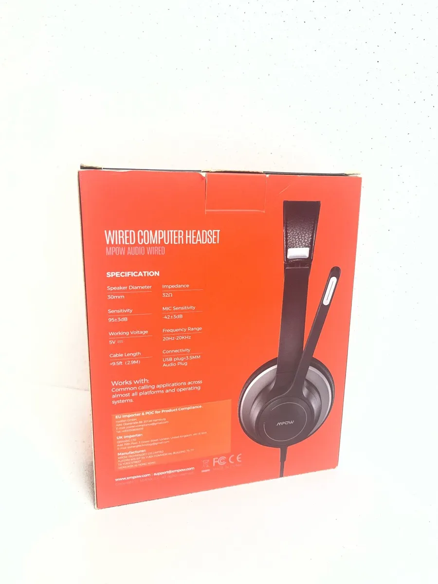 MPOW HC6 Wired Computer Headset - Image 2