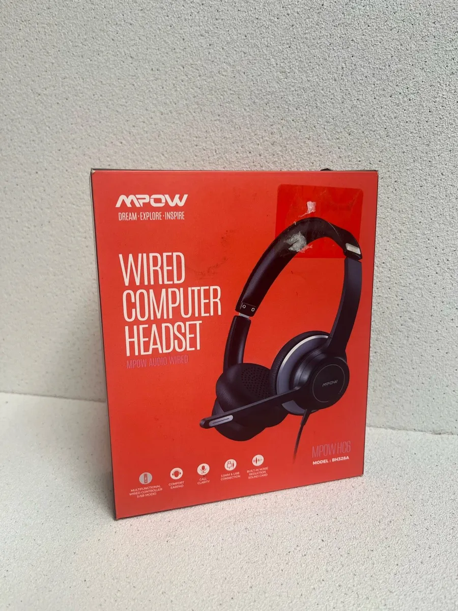 MPOW HC6 Wired Computer Headset - Image 1