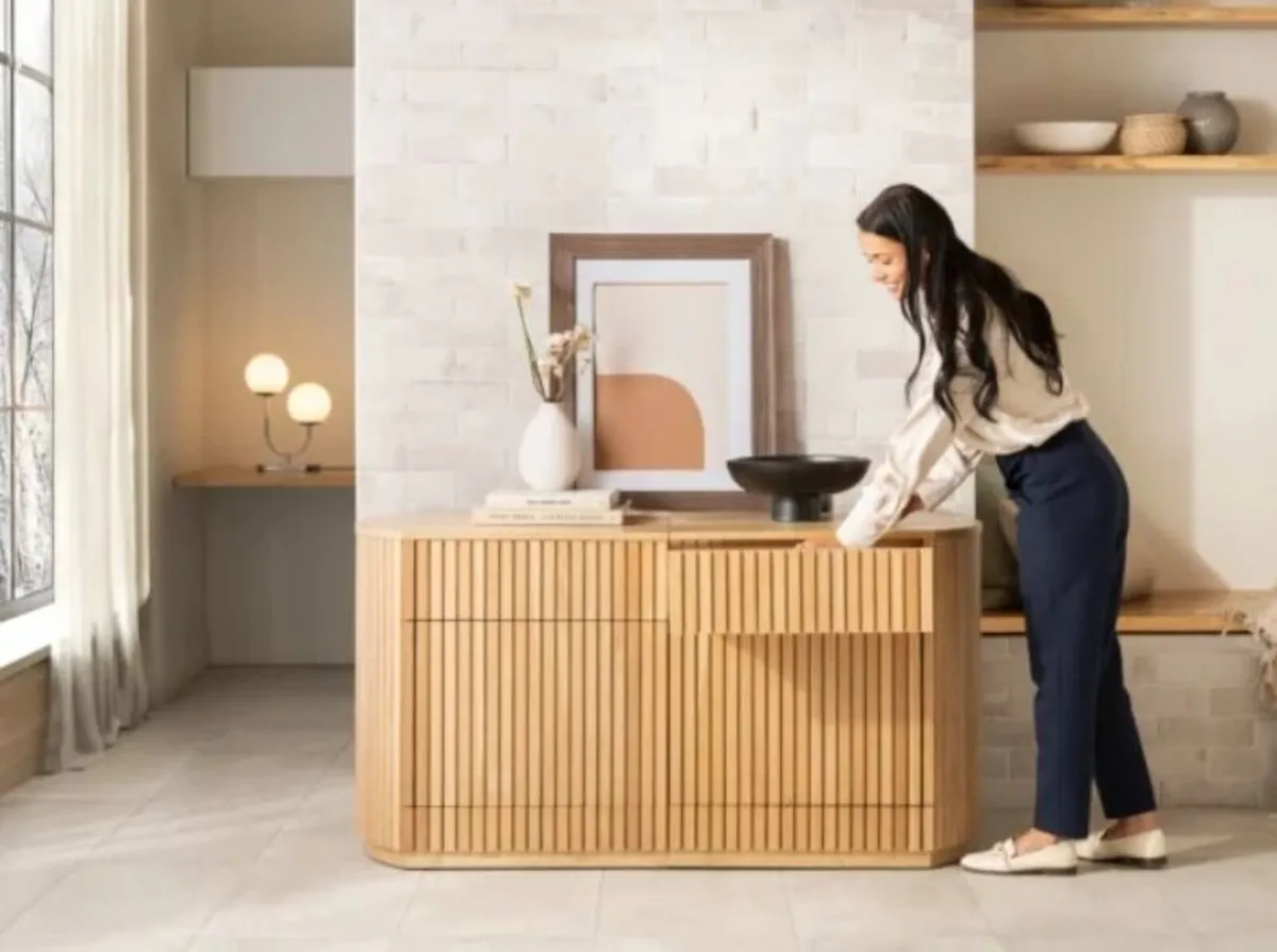 Transformer Round Sideboard Panel Storage - Image 1