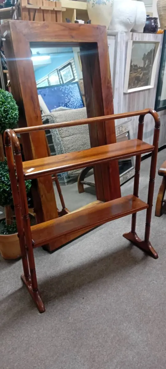 Edwardian Era Shelved Towel Rail