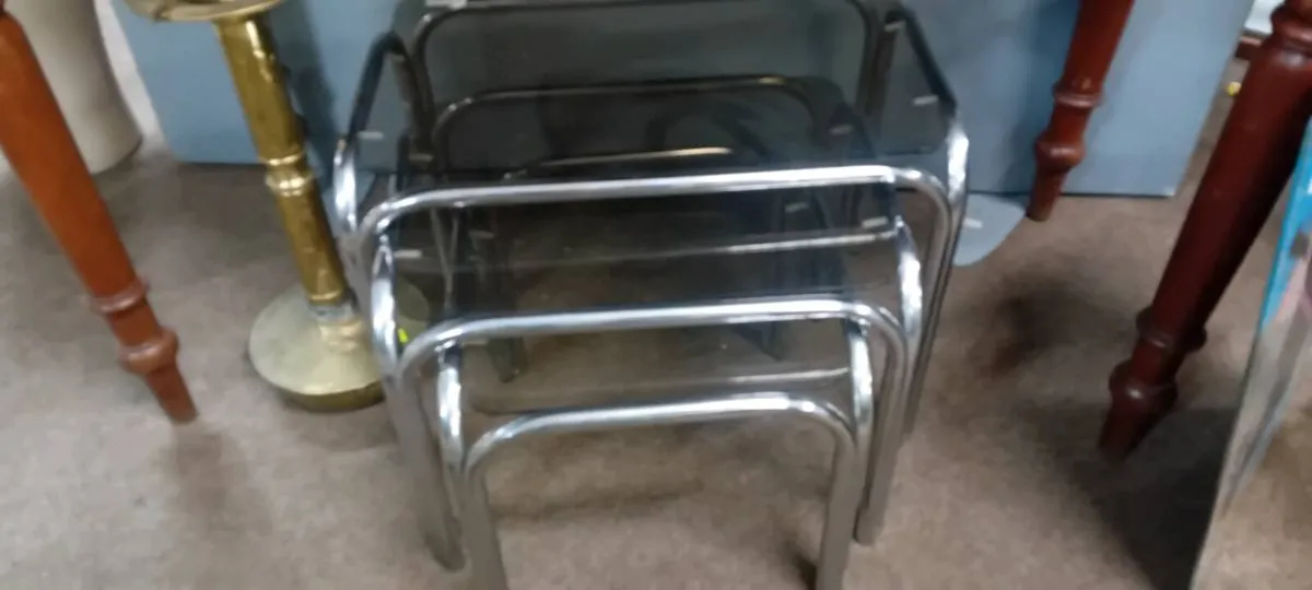 Retro Chrome Nest Of Tables