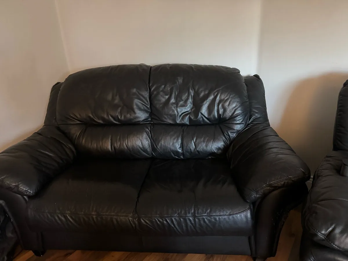 Leather Couch - Image 1