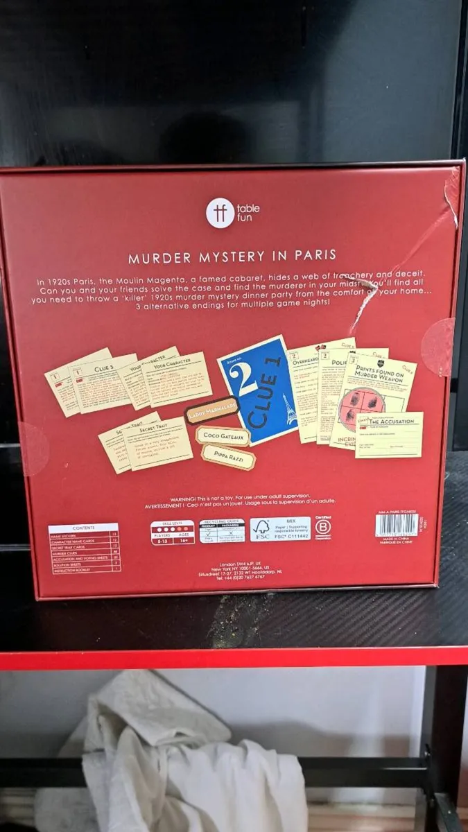 Murder mystery in Paris board game - Image 1