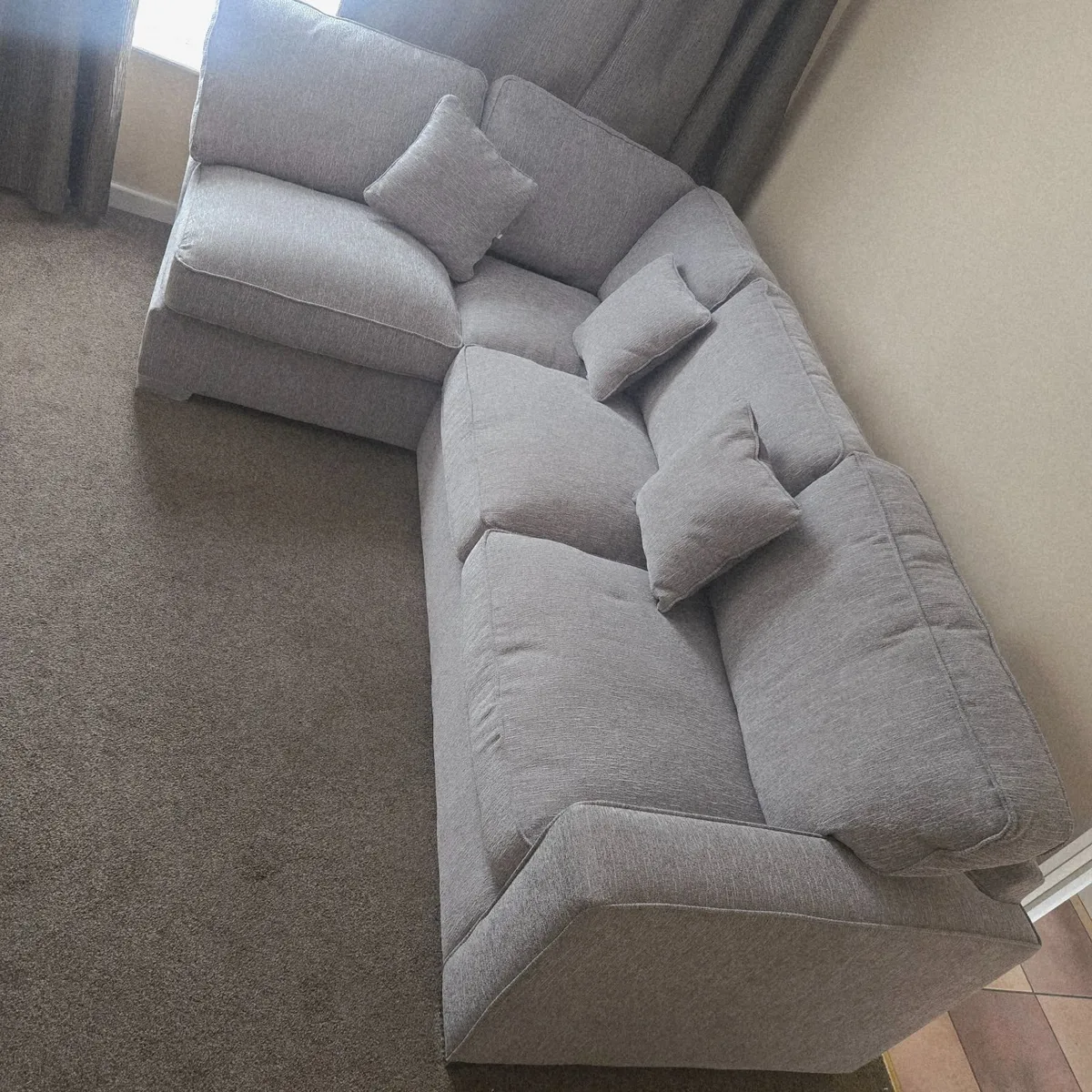 Cornor couch & Poof - Image 4