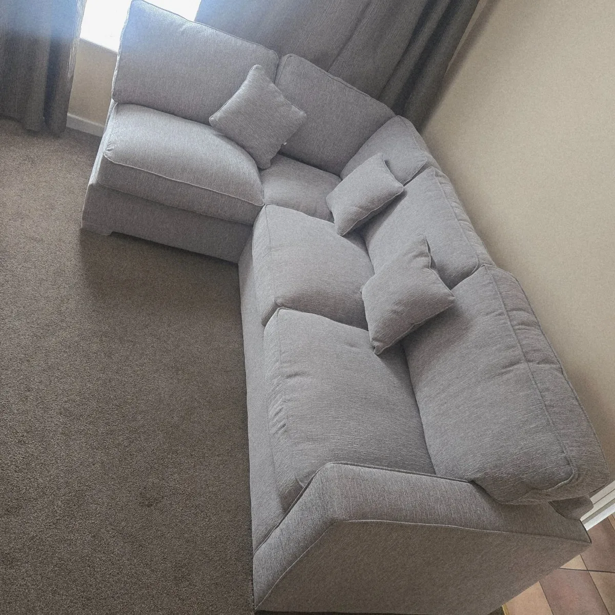 Cornor couch & Poof - Image 3