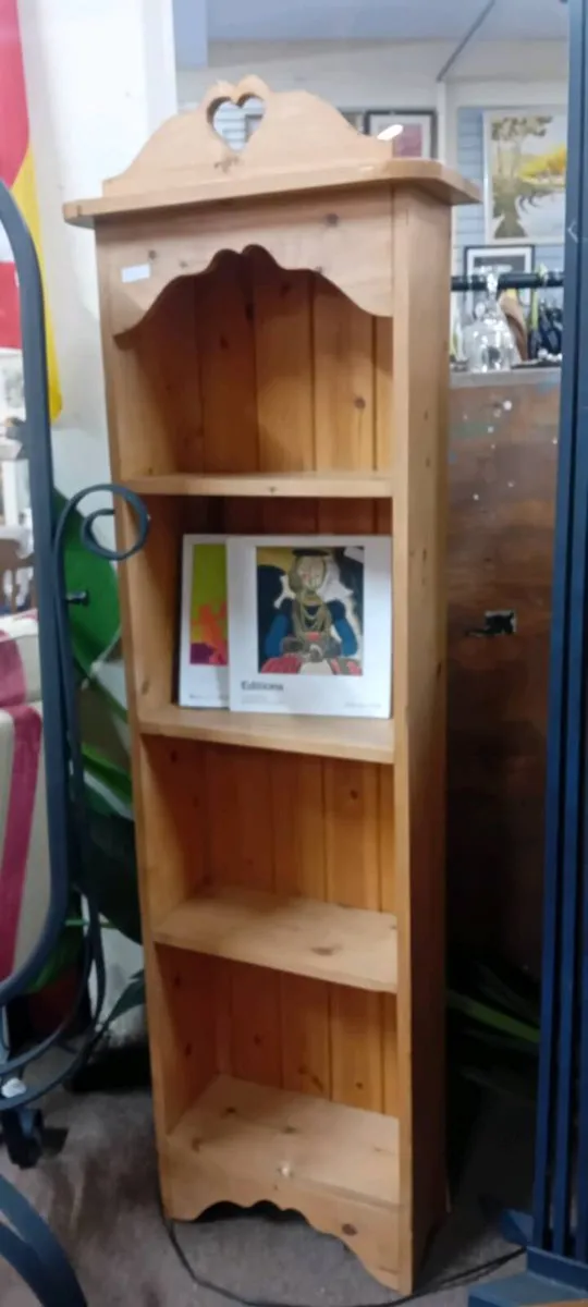 Narrow Solid Pine Bookcase