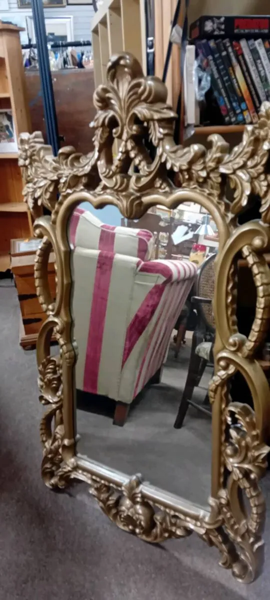 Large Decorative Gilt Framed Mirror