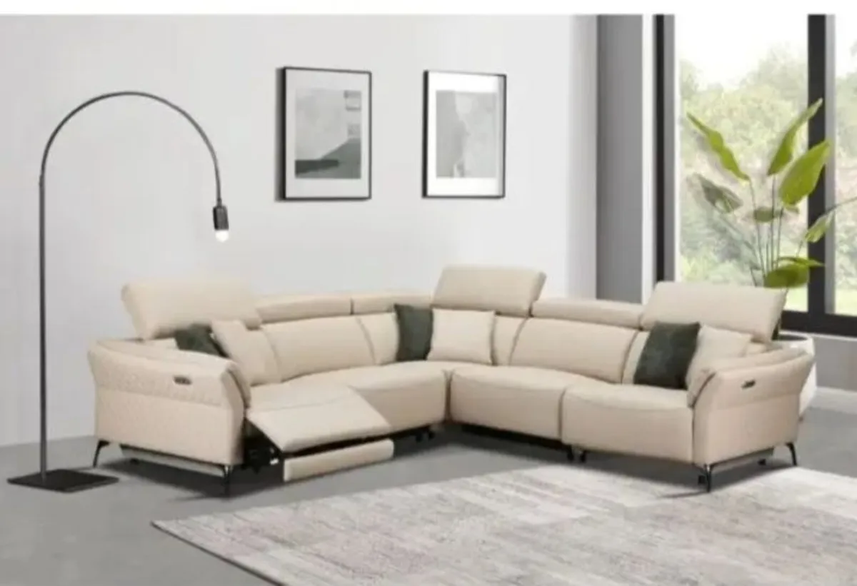 Milan Electric Corner Suite (Cream) - Image 1
