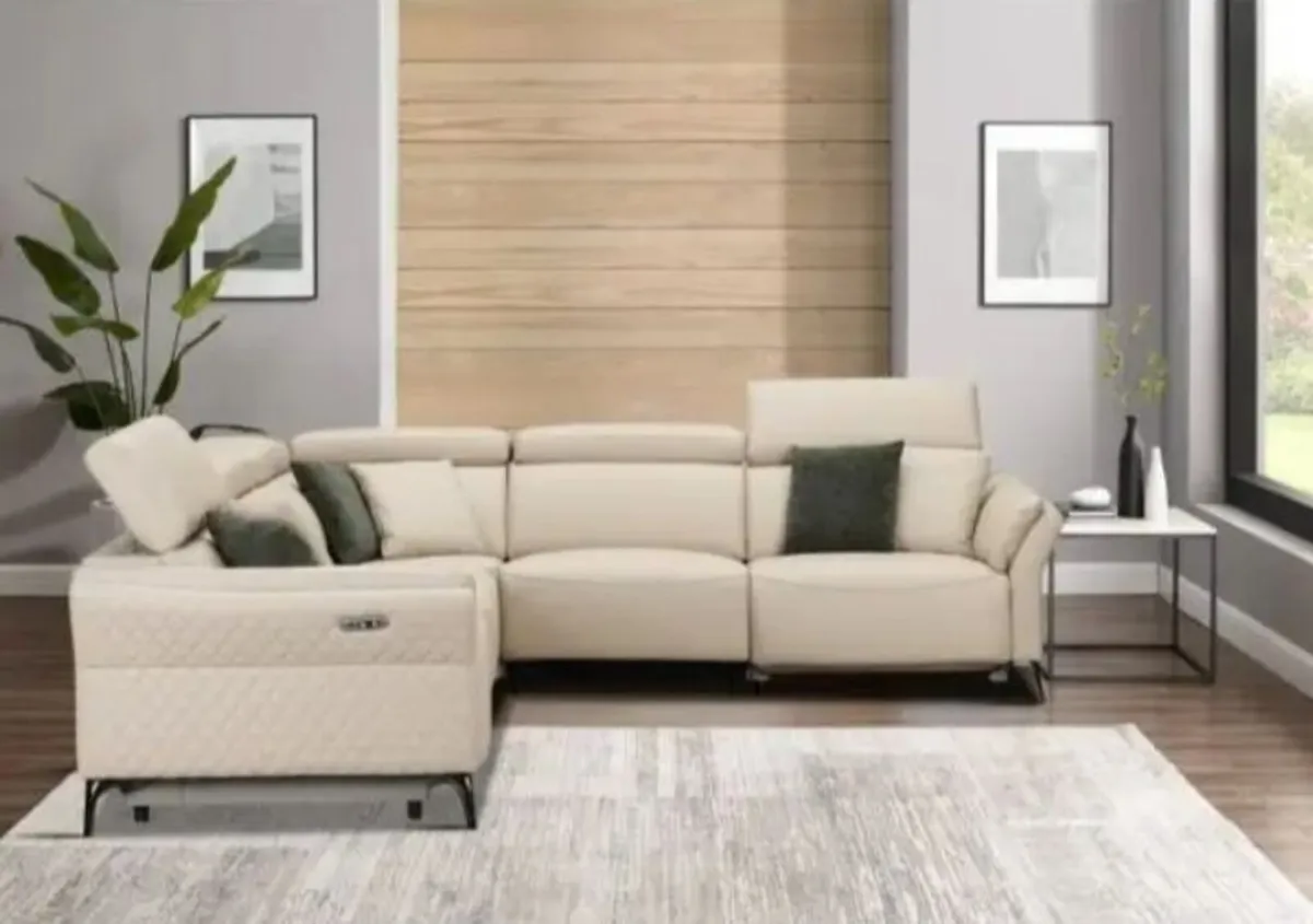 Milan Electric Corner Suite (Cream) - Image 2